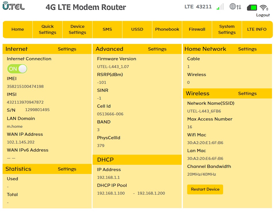 مودم 3G4G ایرانسل مدل FD-i40 B1 مودم 3G4G ایرانسل مدل FD-i40 B1
